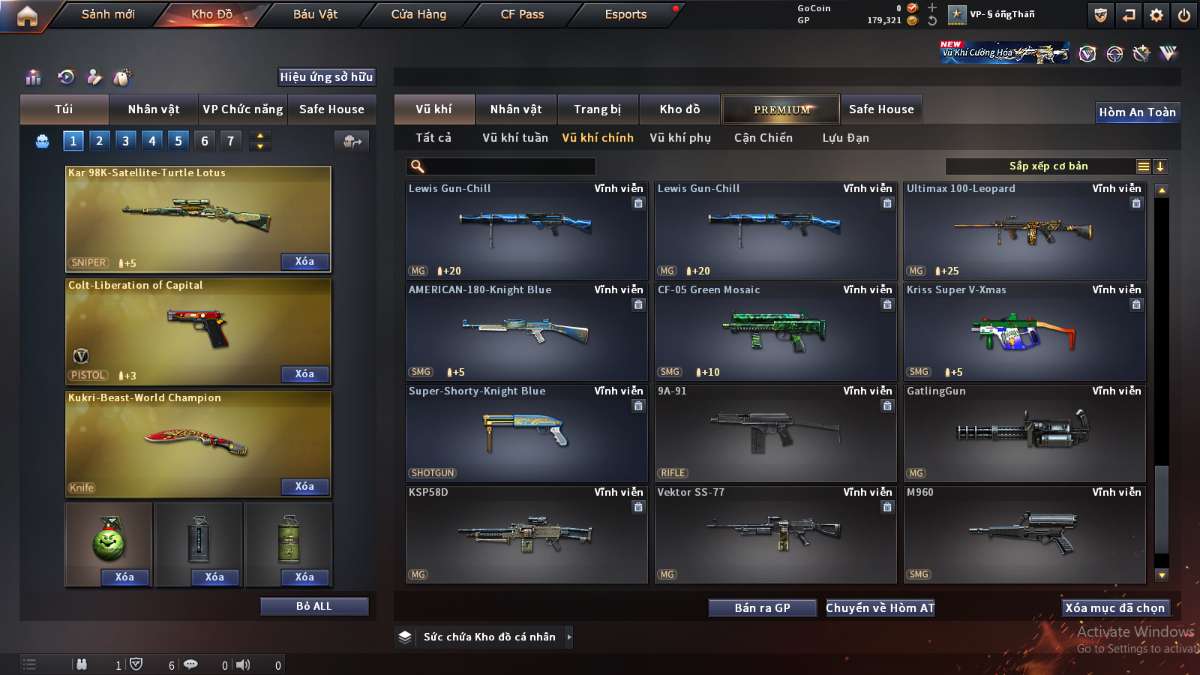 shop acc cf uy tin gia re